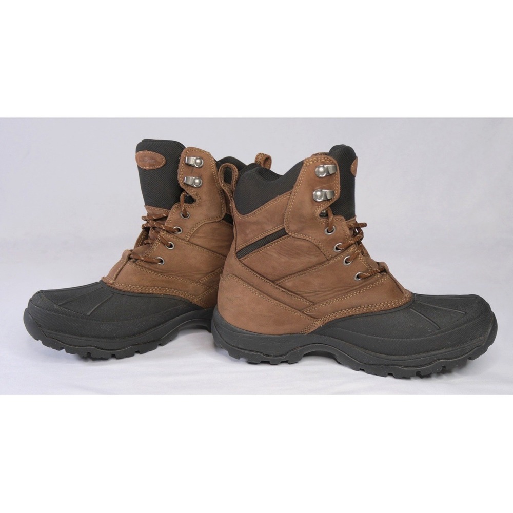 LL Bean Storm Chaser Mens 10.5 Boots Brown Leather Duck Hiking Primaloft TEK 2.5